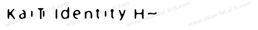 KaiTi Identity H字体转换